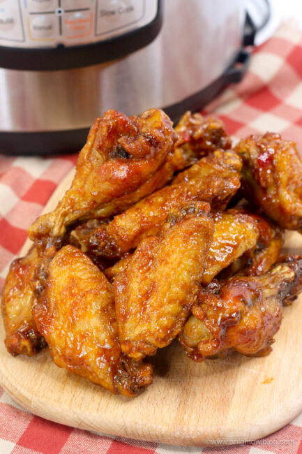 Instant Pot Jalapeño BBQ Chicken Wings - A Night Owl Blog