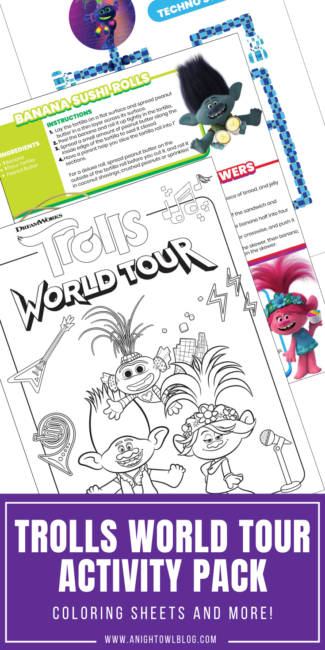 Trolls World Tour Activity Pack - A Night Owl Blog